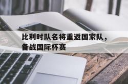 双赢体育娱乐-比利时队名将重返国家队，备战国际杯赛