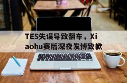 双赢网页版-TES失误导致翻车，Xiaohu赛后深夜发博致歉